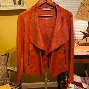 Bagatelle Faux Leather & Faux Suede Jacket Xl